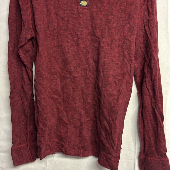 SUPERDRY Men’s Heritage Grandad Henley Long Sleeve Shirt Size X-Large - Picture 10 of 11